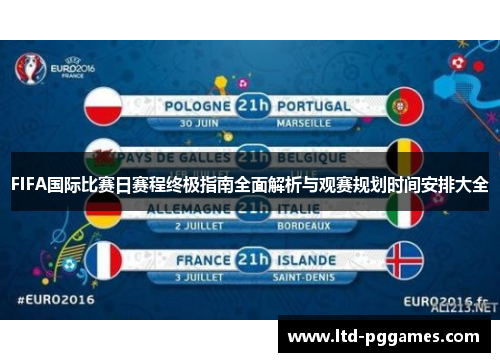 FIFA国际比赛日赛程终极指南全面解析与观赛规划时间安排大全